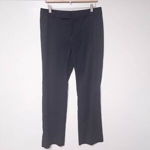 Banana Republic Black Pants Women’s 8 Mid-Rise Straight Leg Cotton Blend Work